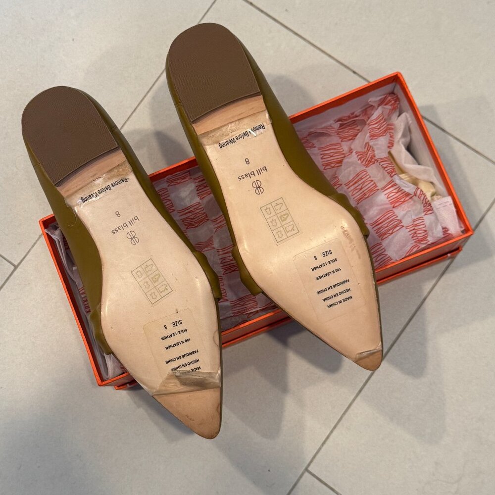 BILL BLASS Women's Flats Mustard Size 8 Leather - Picture 10 of 10